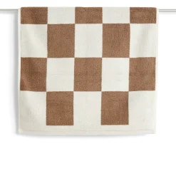 Check bathroom rug 50x90 cm, Cappuccino