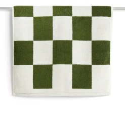 Check bathroom rug 50x90 cm, Matcha