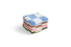 Check towel 30x30 cm, Matcha
