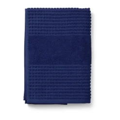 Check towel 70x140 cm, Navy blue