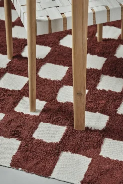 Checker Play mat 170x240 cm, Rust