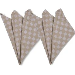 Checki fabric napkin 2-pack, Beige
