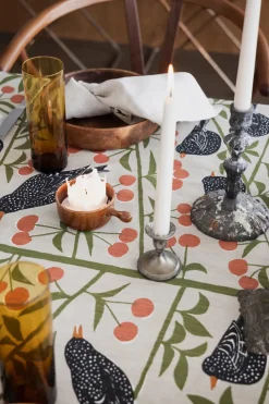 Cherry Garden tablecloth, Beige, 145x250 cm