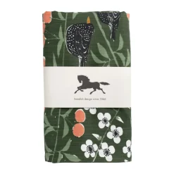 Cherry Garden tablecloth, Dark green, 145x250 cm