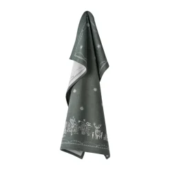 Christmas morning kitchen towel 50x70 cm, White-green