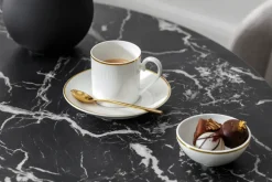 Château Septfontaines espresso saucer Ø12.5 cm, White-gold