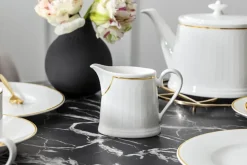 Château Septfontaines milk pitcher 25 cl, White-gold