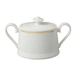 Château Septfontaines sugar bowl 15 cl, White-gold