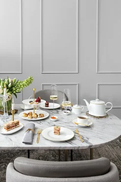 Château Septfontaines tea cup 20 cl, White-gold