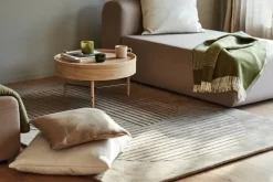 Circles wool throw 130x185 cm, Green