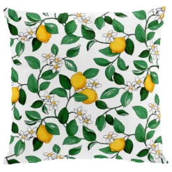 Citronlycka cushion cover, white