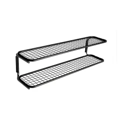 Classic 650 shoe shelf, Black/chrome, 2 levels, 50 cm