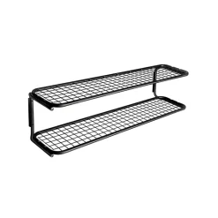 Classic 650 shoe shelf, Black/black, 2 levels, 80 cm