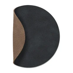 Cloud coaster reversible  circle 1 pcs, Black-brown