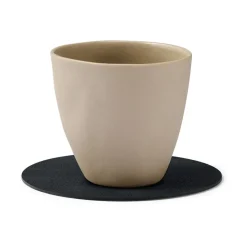 Cloud coaster reversible  circle 1 pcs, Black-brown