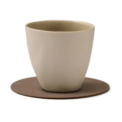 Cloud coaster reversible  circle 1 pcs, Black-brown