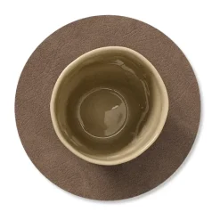 Cloud coaster reversible  circle 1 pcs, Black-brown