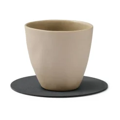 Cloud coaster reversible  circle 1 pcs, anthracite-light grey