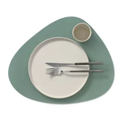 Cloud-Nupo placemat reversible curve L 1 pcs, anthracite-pastel green