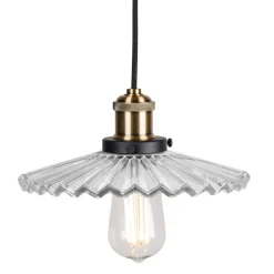 Cobbler pendant lamp Ø25 cm, clear