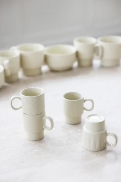 Coffee & More espresso cup 4-pack, Beige
