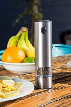 Cole & Mason Electric Salt & Pepper Grinder 21 cm, Clear