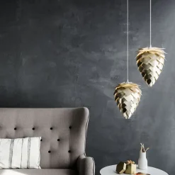 Conia lamp brushed brass, Ø 30 cm