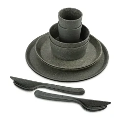 Connect Helsinki service set 10 pieces, Natural ash grey