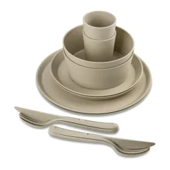 Connect Helsinki service set 10 pieces, Natural desert sand