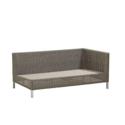 Connect modular sofa, 2-seater taupe, left