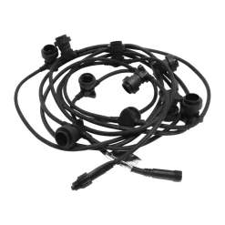 Connecta light string E27 7.35 m, Black