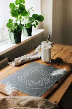 Cookie baking mat 50 cm, Gray silicone