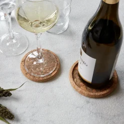 Cork bottle coaster, Natural