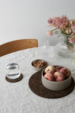 Cork trivet smoked, Ø27 cm