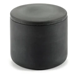 Cose storage jar with lid S low 7 cm, Dark grey