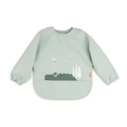 Croco bib with sleeves, Green