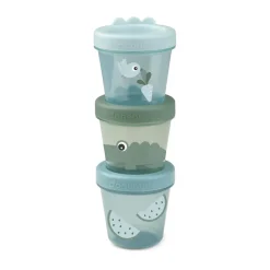 Croco lunch box 3-pack, Green