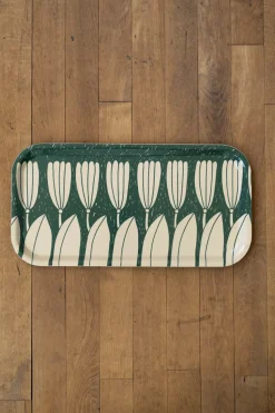 Crocus tray 22x43 cm, Green