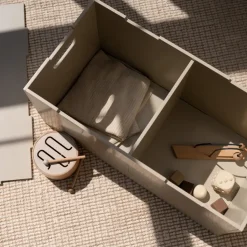 Cube Long storage box, Beige