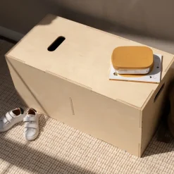 Cube Long storage box, Birch