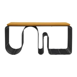 Curva seat cushion for bench 32x95.5 cm, Amber