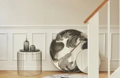Curva table 45 cm, Silver