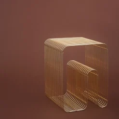 Curve chair, brass