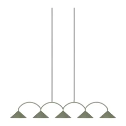 Curve pendant lamp 5, Green