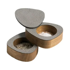 Curve salt & pepper set 2-pack, Natural-anthracite