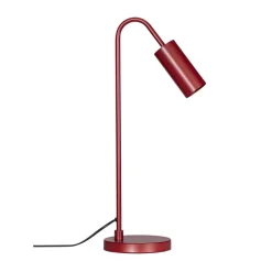 Curve table lamp 51 cm, Dark red
