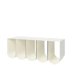 Curved bench, Beige