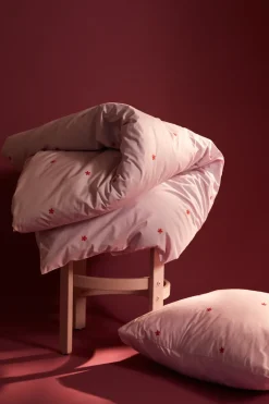 Daisy bed set 220x220 cm, Pink-red