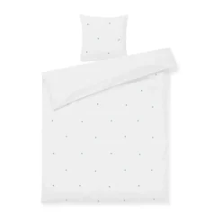 Daisy bedding set 150x210 cm, White-light blue