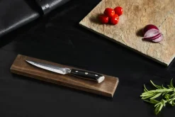 Damascus By Hâws universal knife 23.6 cm, Black-stainless steel